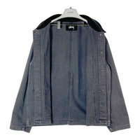 STUSSY ステューシー デニム スナップボタン カバーオール グレー sizeL 瑞穂店