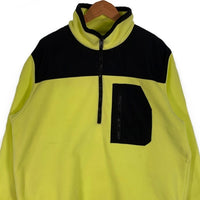 DIESEL ディーゼル S-TRAIL ハーフジップ プルオーバーフリースジャケット 蛍光イエロー Size XL 福生店