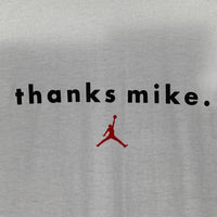 90~00's NIKE ナイキ thanks mike. マイケルジョーダン プリントTシャツ ホワイト メキシコ製 Size XL 福生店