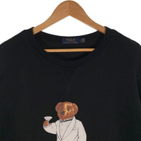 POLO RALPH LAUREN ポロラルフローレン ポロベア プリント クルーネックスウェットトレーナー ブラック Size L 福生店