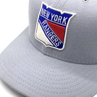 90's New Era ニューエラ NHL ニューヨーク・レンジャース 59FIFTY ベースボールキャップ グレー ウール USA製 Size 7 1/4 (57.7cm) 福生店