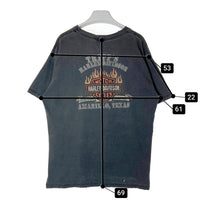 Harley-Davidson ハーレーダビッドソン USA製 フレイムロゴ TRIPP'S AMARILLO TEXAS Tシャツ フェードブラック sizeXL 瑞穂店