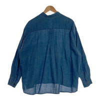 BLUE BLUE ブルーブルー バンドカラー シャンブレープルオーバーシャツ デニム インディゴ Size 2 福生店