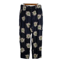 CALEE キャリー 21SS flower pattern linen tapered pants フラワーパターン リネンテーパードパンツ ブラック Size L 福生店
