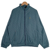 LACOSTE ラコステ モノグラムジャガード 撥水ジャケット ナイロンジャケット ライトブルー BH2588 Size US M 福生店