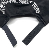 80-90's STUSSY ステューシー TRIBE刺繡 5パネルキャップ ブラック バックマジックテープ オールド タグなし 福生店