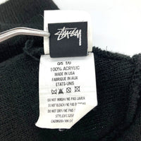 STUSSY ステューシー USA製 シャネルロゴ ビーニー ブラック 瑞穂店