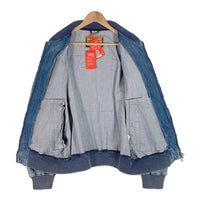 DIESEL ディーゼル D-VINZ Bomber Jacket デニム ボンバージャケット リブブルゾン ライトブルー 大谷サテンワッペンカスタム品 Size L 福生店