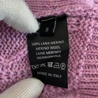 RAF SIMONS ラフシモンズ 21SS Oversized reverse braid relief round nec オーバーサイズ ラウンドネックウールセーター パープル Size S 福生店