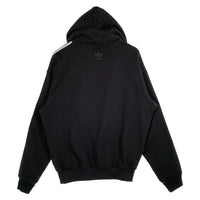 adidas アディダス Korn コーン HOODIE スリーストライプ プルオーバースウェットパーカー ブラック IN9102 Size JP XS 福生店