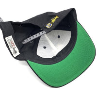90's STUSSY ステューシー CAPS Sロゴ刺繡 6パネルキャップ ブラック スナップバック USA製 白タグ オールド 福生店