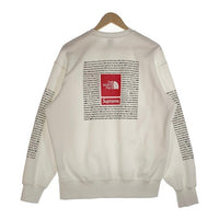 SUPREME シュプリーム 24SS THE NORTH FACE ノースフェイス TNF Crewneck クルーネックスウェットトレーナー ホワイト NT02411I Size M 福生店