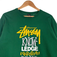 STUSSY ステューシー Stir It Up ロンT ロングスリーブ 長袖 Tシャツ グリーン Size L 福生店