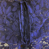 Needles ニードルズ Cabana Shirt カバナシャツ C Pe R Lace Cloth FLOWER フラワーレース 半袖 ブルー MR252 Size M 瑞穂店