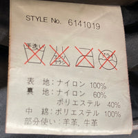 AVIREX アヴィレックス 6141019 フライトジャケット ナイロン ムートンレザー切替 ブラック sizeF 瑞穂店