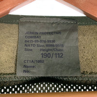 イギリス軍 JERKIN PROTECTIVE COMBAT ジャーキンベスト ミリタリー カーキ Size 190/112 福生店