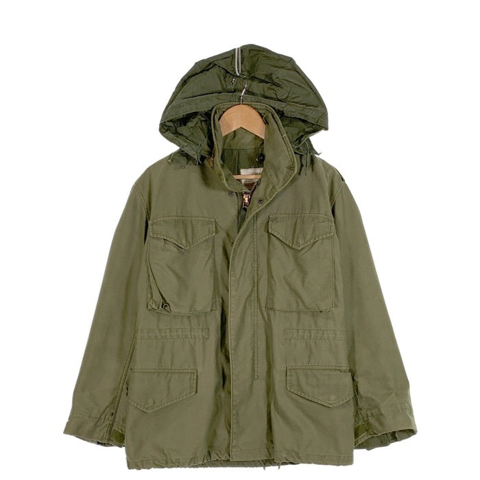 70´s~ U.S.ARMY 米陸軍 M-65 3rd ミリタリー フィールドジャケット オリーブ コットン ナイロン ノンリップ 襟SERVALファスナー Size S-S 70's~ U.S.ARMY 米陸軍 M-65 3rd ミリタリー フィールド