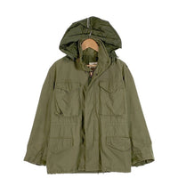 70's~ U.S.ARMY 米陸軍 M-65 3rd ミリタリー フィールドジャケット オリーブ コットン ナイロン ノンリップ 襟SERVALファスナー Size S-S 福生店