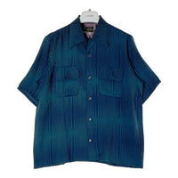 Needles ニードルズ MR147 S/S Classic Shirt 半袖クラシックシャツ ウェーブストライプ ネイビー sizeM 瑞穂店