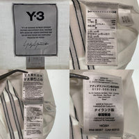 Y-3 ワイスリー YOHJI YAMAMOTO 3 STP SS TEE ストライプ 半袖 Tシャツ ホワイト 16C001 Size M 福生店