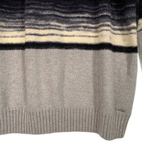 DIESEL ディーゼル アクリル ウール クルーネックニットセーター チャコール ブラック ホワイト Size M 福生店