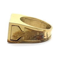 HUF ハフ CIRCLE H STASH RING サークルスタッシュリング フェイクゴールド Size 22号 福生店