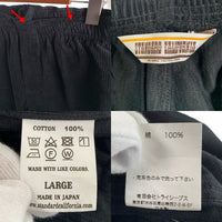 STANDARD CARIFORNIA スタンダードカリフォルニア EASY CORDUROY PANTS コーデュロイ イージー パンツ ブラック Size L 福生店