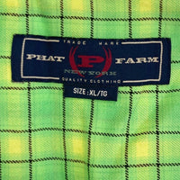 PHAT FARM ファットファーム 長袖シャツ グリーン sizeXL 瑞穂店