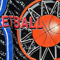 90's 1992 USA BASKETBALL バスケットボール バルセロナオリンピック 両面プリント Tシャツ 金メダル ブラック SALEM Size XXL 福生店