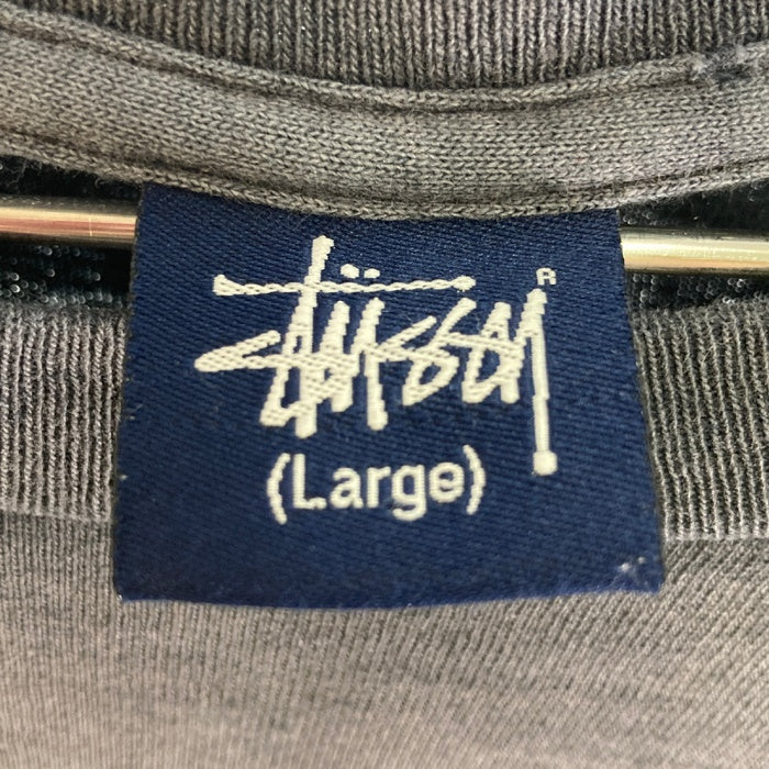 メキシコ製 カスレプリント STUSSY ステューシー Tシャツ 黒 メキシコ製 カスレプリント STUSSY ステューシー Tシャツ 黒