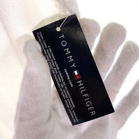 00's TOMMY HILFIGER トミーヒルフィガー ワンポイント刺繡 鹿の子 ポロシャツ ホワイト Size XXL 福生店
