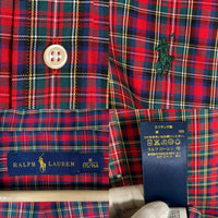 RALPH LAUREN ラルフローレン ボタンダウンチェックシャツ レッド 710572501001 Size M 福生店