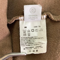 STUSSY ステューシー ロゴ刺繍 ロングTシャツ ブラウン sizeL 瑞穂店