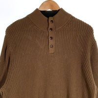 L.L.Bean エルエルビーン プルオーバー コットンセーター リブ編み ブラウン Size XL 福生店