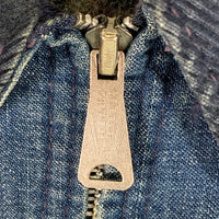 60's 70's Sears シアーズ 裏地 ブランケット GRIPPER ZIPPER デニムジャケット ライトブルー Size LARGE-T 42-44 福生店