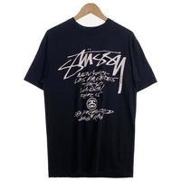 00's STUSSY ステューシー FUTURA WORLD TOUR TEE フューチュラワールドツアープリントTシャツ ブラック Size M 福生店