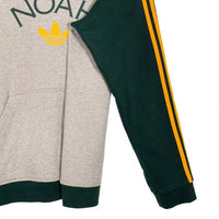 adidas アディダス 21AW NOAH ノア Striped Hoody ストライプフーディ プルオーバースウェットパーカー グレー グリーン HC4305 Size 2XO 福生店