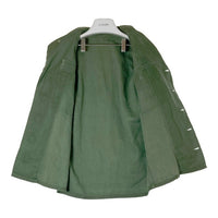 US ARMY アメリカ軍 OG107 50's~60's 1st エポレット付き コットンサテン ユーティリティシャツ オリーブ size- 瑞穂店