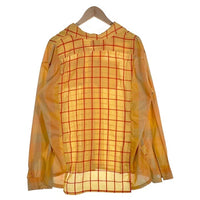 60-70's Arrow アロー Ichiryu Made リメイク オープンカラーチェックシャツ イエロー USA製 襟芯 Size L 福生店