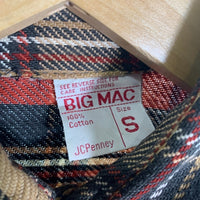 70's BIG MAC ビッグマック フランネルチェックシャツ レッド ベージュ Size S 福生店