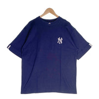 adidas アディダス TRUE TO THE SPORT Newyork Yankees ニューヨークヤンキース MLB チームロゴ 刺繡 半袖 Tシャツ ネイビー USA製 Size M 福生店