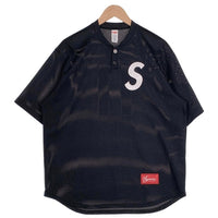 SUPREME シュプリーム Shop S Logo Baseball Henley ヘンリーネック ベースボールシャツ ブラック Size M 福生店