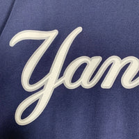 majestic マジェスティック Newyork Yankees ニューヨーク ヤンキース Yankees KNOBLAUCH 11 半袖 Tシャツ ネイビー メキシコ製 Size L 福生店