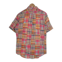 WAREHOUSE ウエアハウス パッチワーク マドラスチェックシャツ ピンク Size L 相当 福生店