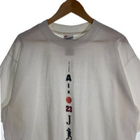 90's CHICAGO AIR 23 J シカゴ・ブルズ マイケルジョーダン プリントTシャツ HOOP TOWN ホワイト USA製 Size XL 福生店