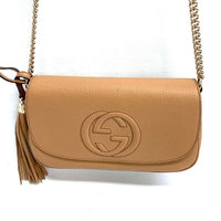GUCCI グッチ 536224 ショルダーバッグ インターロッキングG チェーンショルダー バッグ ベージュ 瑞穂店