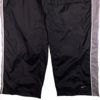 90's NIKE ナイキ サイドライン ポリエステル ナイロン イージーパンツ ブラック グレー ニーポケット タイ製 Size XL 福生店