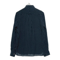 COMME des GARCONS HOMME コムデギャルソンオム ボタンダウン パッチワーク レーヨンシャツ 長袖 ブラック 総柄 HO-B052 AD2014 Size S 瑞穂店