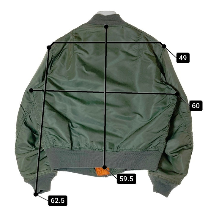 ★80s~ USA製 ALPHA INDUSTRIES MA-1 L オリーブ ALPHA INDUSTRIES アルファインダストリーズ USA製 80's 初期