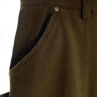liju モールスキン ペインターパンツ オリーブ コットン ダメージ加工 Size 32 福生店